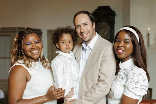 Thomas — Christening in church, photo 12