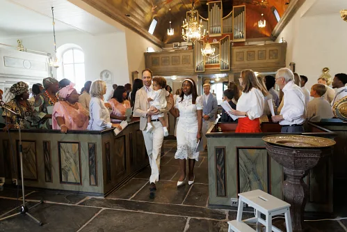 Thomas — Christening in church, photo 25