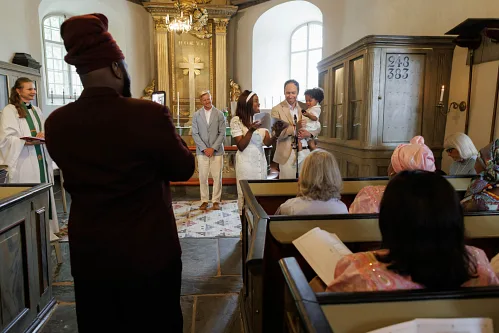 Thomas — Christening in church, photo 29