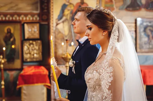Tanya and Bogdan Wedding in church — фото 75