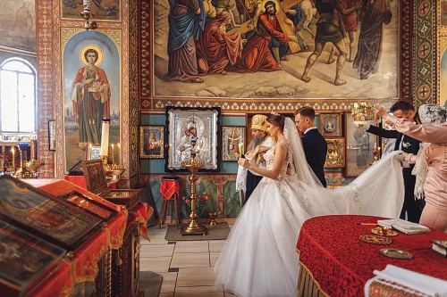 Tanya and Bogdan Wedding in church — фото 90