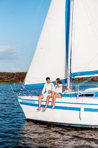 Engagement on a yacht Love Story — story 0008