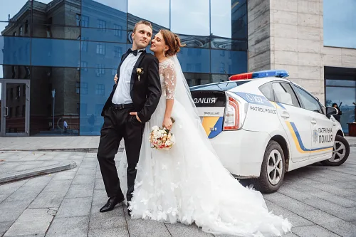 Polina and Alex Police wedding — фото 33