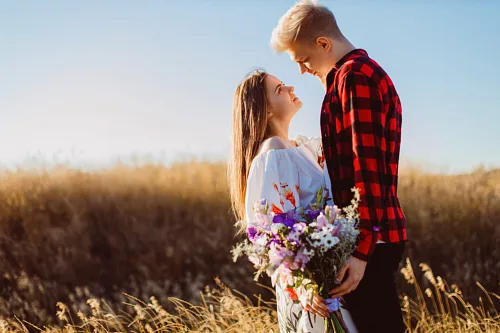 Eugenia and Aleks Engagement on a hils — фото 29